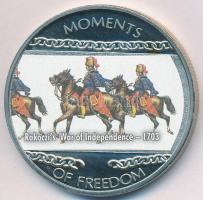 Libéria 2004. 10$ "Szabadság pillanatai - Rákóczi szabadságharc 1703" multicolor T:PP ujjlenyomatos Liberia 2004. 10 Dollars "Moments of Freedom - Rakoczi's War of Independence 1703" multicolor C:PP fingerprint