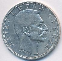 Szerbia 1912. 1D Ag "I. Péter" T:2,2-
Serbia 1912. 1 Dinar Ag "Petar I" C:XF,VF