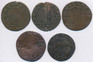Olasz Államok / Velence ~1750-1790. 1S Billon (5x) T:3,3- Italian States / Venice ~1750-1790. 1 Soldo Billon (5x) C:F,VG