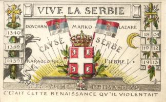 Viva la Serbie; Serbian patriotic propaganda (small tear)