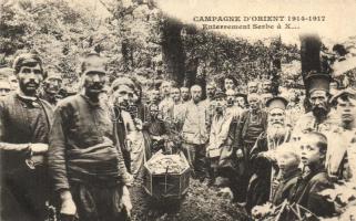 Enterrement Serbe a X / WWI Serbian funeral, priests, folklore (EK)