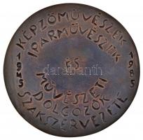 1985. "Képzőművészek, Iparművészek és Művészeti Dolgozók Szakszervezete 1945-1985" Br plak...