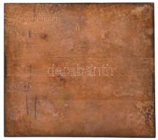 ~1965. "XXV. SZÚR (Színész-Újságíró Rangadó)" Br plakett eredeti tokban (104x91mm) T:1