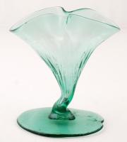 Smetana Ágnes (1961-?): Díszváza. Fújt, jelzett, hibátlan, m: 19 cm