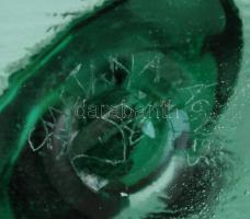 Smetana Ágnes (1961-?): Díszváza. Fújt, jelzett, hibátlan, m: 19 cm