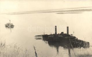 Zimony, gőzhajók, Dr. Réti amatőr felvétele / steamships, photo
