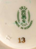 Iris porcelán 3 db fonott tálka, állatképekkel, hibátlan / Iris chinaware plates d: 10 cm