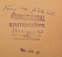 Vajda Lajos (1922-2008): Húsvéti játék vásár. Plakát terv. "Módosítással kivitelezésre javasolj...