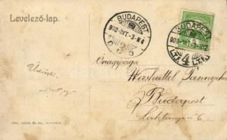 1908 A spanyol királyi pár Budapesten; kiadja Lőbl Dávid és fia / Alfonso XIII of Spain and Victoria...