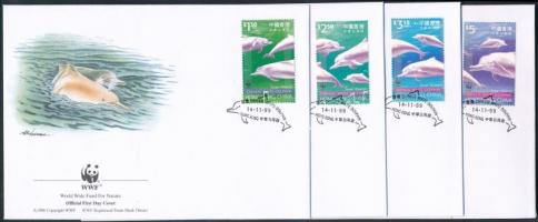 WWF Delfinek sor + 4 FDC WWF Dolphins set + 4 FDC