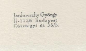 1983 Jankovszky György(1946-): New York, feliratozva, pecséttel jelzett, aláírt fotó, kartonra kasír...