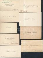 cca 1930 17 db háború előtti névjegykártya, közte magas rangú személyekkel + Otto Heinrich katonatiszt fotója