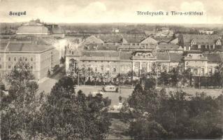 Szeged, Törvényszék a Tisza szállóval, villamos (EK)