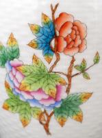 Herendi Viktória mintás váza, kézzel festett, jelzett, hibátlan, m:25 cm