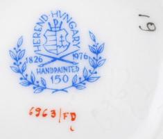 Herendi Fleurs des Indes mintás váza, kézzel festett, jelzett, hibátlan, m:14,5 cm