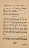 Emprunt de la Libération; les Vainqueurs de la Marne. General Mangin / French military Mangin táborn...