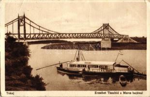 Tokaj, Erzsébet Tisza híd, Maros hajó (fa)