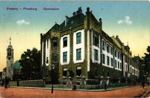 Pozsony, templom, gimnázium / church, secondary school