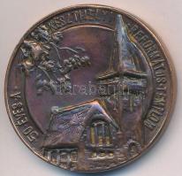 Peternák Gusztáv (1928-) 1982. "MÉE-Keszthely / 50 éves a Keszthelyi Református Templom" Br emlékérem (32mm) T:1-