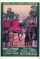 Chemins de Fer de l´Ouest et de Brighton, Paris á Londres / French-British railroad lines s: Maurics Toussaint (cut)
