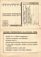 Lépjen be a távbeszélő előfizetők sorába / Hungarian telephone advertisement, folding card