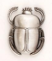 Szkarabeusz formájú fém hűtőmágnes, 5x4 cm