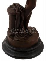 Női akt korsóval, jelzett (Moreau, J.B Deposee), nagy szériás modern, márvány talapzattal, m:42 cm (...