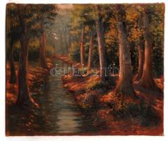 Thorma jelzéssel: Ártéri erdő, olaj, vászon, 55×68 cm