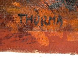 Thorma jelzéssel: Ártéri erdő, olaj, vászon, 55×68 cm