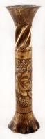 II. világháborús töltényhüvelyből készült gyertyatartó,réz, m: 23 cm