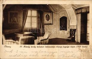 Tihany, IV. Károly király kolostori lakószobája tihanyi fogsága idején, belső (EB)