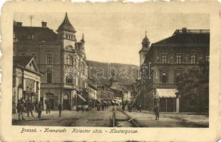 Brassó, Kronstadt, Brasov; Kolostor utca / street (EB)