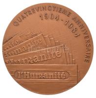 Franciaország 1984. "Marchel Cachin - Jean Jaurés / L'Humanité 80. évfordulója 1904-1984&q...