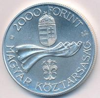 1996. 2000Ft Ag "Ötvenéves a Forint" T:BU