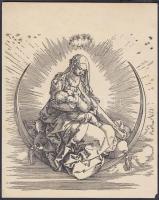 Lucas Cranach, (1472-1553) és Albrecht Dürer (1471-1528), fametszetek (1800-as évek vége), 2db,jelzé...