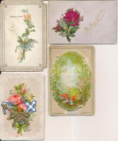 cca 1860-1890 Régi, részben mechanikus üdvözlőkártyák vegyes minőségben