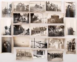1928 Képek a Sopron magyar őrnaszád legénységének: életéből: 53 db érdekes fotó különféle helyszínekről, egy részük hátulján feliratozva, különböző méretben