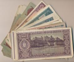 60db-os vegyes magyar pengő bankjegy tétel, 12x5 féle T:vegyes
