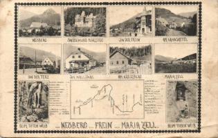 Neuber, Frein, Mariazell; Jagdshloss Mörzsteg, Kreuzberg, Hallthal, Terz, Lahnsattel, Toten Weib (fa)