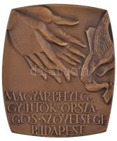 1977. "Magyar Bélyeggyűjtők Országos Szövetsége Budapest / Parafilatélia '77" Br plakett dísztokban (55,5x65mm) T:1-