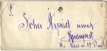 1924 Ladomerszky Margit (1904-1979) színésznő kézzel írt, négyoldalas levele Soha Árpád részére, bor...