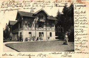 Lublófürdő, Aurora villa, Blatniczky István kiadása (EK)