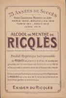 General August Dubail and Raymond Poincaré, French soldiers; Alcool de Menthe de Ricoles advertiseme...