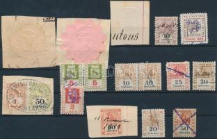 Svájci okmánybélyegek szignetta, pecsétbélyegek 17 db