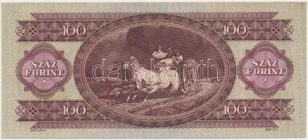 1960. 100Ft kis papírránccal T:I- hajtatlan, szép papír, kis szamárfül