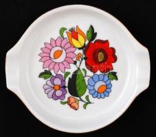 3 db Kalocsai tálka, egyiken apró lepattanás, jelzettek,  d: 9-12 cm, 12×12 cm