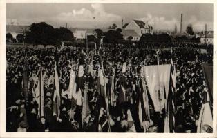 1938 Losonc, bevonulás / entry of the Hungarian troops 'Losonc visszatért' So. Stpl (b)