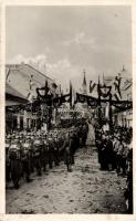 1938 Losonc, bevonulás / entry of the Hungarian troops 'Losonc visszatért' So. Stpl