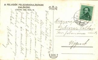 1938 Losonc, bevonulás / entry of the Hungarian troops 'Losonc visszatért' So. Stpl