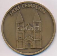 ~1980. "Jáki templom" Br emlékérem (60mm) T:1-